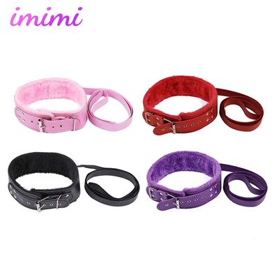 BDSM PU Leather Bondage Handcuffs SM Slave Games For Couples Restraints Whip Sex Toys Kit Mouth Gag Flogger Exotic Accessories