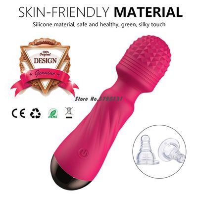 Rechargeable 12 Speed Vibrating G Spot Massage Wand Handheld Cordless Magic Wand Massager Clitoris Stimulation Massage Sticks