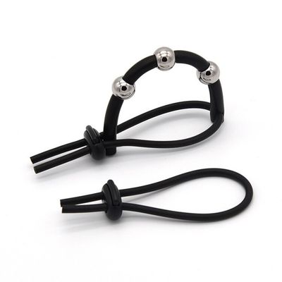 Male Adjustable Electro Shock Penis Rings,  Electric Cock Ring Beads Stimulation Massage Penis Enlarge Rings Medical Sex Toys