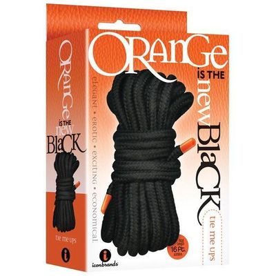 Icon Brands - Orange Is The New Black Tie Me Ups Rope 16 Foot (Black)