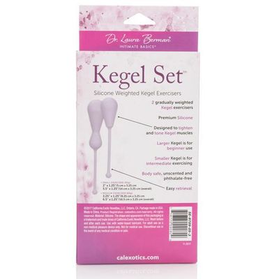 California Exotics - Dr. Laura Berman Silicone Weighted Kegel Exercisers Set (Pink)