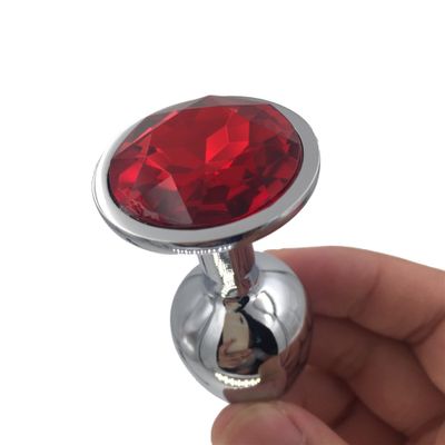 Anal Plug Sex Toys Stainless Smooth Steel Butt Plug Tail Crystal Jewelry Trainer for Women/Man Anal Dildo Adults Sex Shop