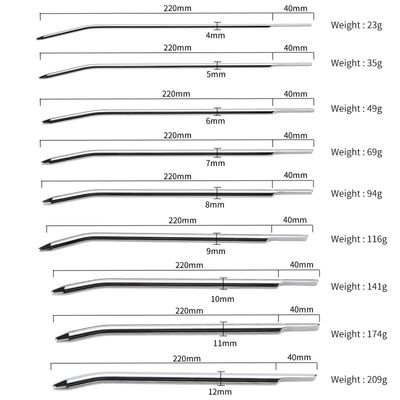 Smooth Head Stainless Steel Catheters Urethral Dilators Urethral sound Sounding Penis Plug Stretching Sounds Male Private Goods
