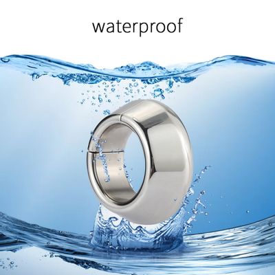 Stainless Steel Ball Stretcher Magnetic Lock Metal Penis Pendant Cock Lock Ring Adult Testicle Chastity Sex Toys For Men