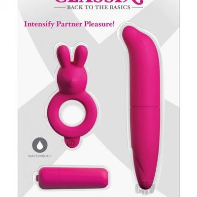 Classix Couples Vibrating Starter Kit &#8211; Pink