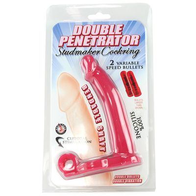 Double Penetrator Silicone Studmaker Cock Ring