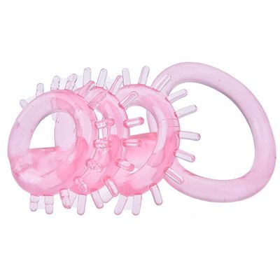 Erotic Extender Delay Ring Sexy Health Care Silicone Master Triple Ticklers Cock Ring Massager Relax Passion For Men Solar