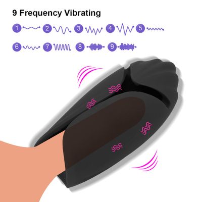 9 Modes Glans Massager Blowjob Strong Vibrator Penis Cock Trainer Strength Stamina Training Male Masturbator Sex Toys for Men