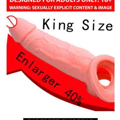 Jumbo Penis Sleeves with Double Hole for Length and Width Increase.