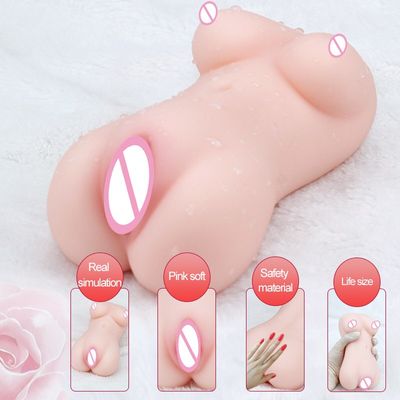Silicone Soft Realistic Artificial Vagina Anal Ass Big Breast Sex Dolls Real Pocket Pussy Male Masturbators Sex Toys For Men Sex