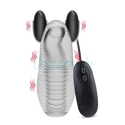 Glans Training 12 Penis Vibrations Multi-Speed Bullet Masturbator with 2 Love Eggs Vacuum Negative Pressure Vibration Massage