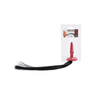 Doc Johnson - Reds Pony Play Butt Plug Whip Small 4"