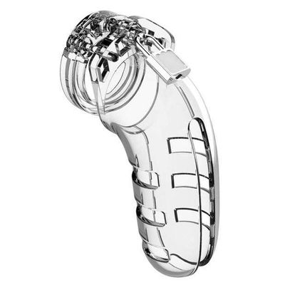 Shots - Man Cage Chastity Cock Cage Model 6 5.5" (Clear)