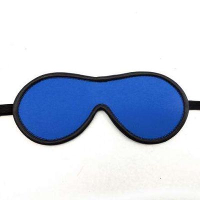 M2M Blindfold Leather Blue O/S