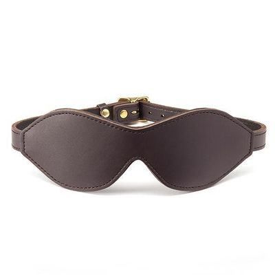 Coco de Mer - Leather Blind Fold (Brown)