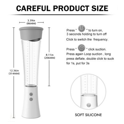 Automatic Penis Pump Vibrator Dildo for Men Artificial Vagina Masturbator for Man Penis Enlarger Penile Erection Vacuum Pump Toy