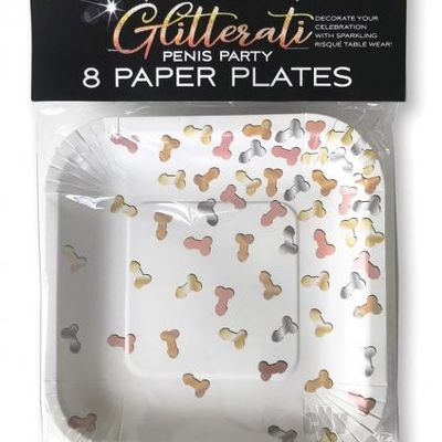 Glitterati Plates 8pk