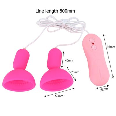 VATINE 16 Frequency Remote Control Suction Cup Nipple Sucker Vibrator Sex Toy for Woman Nipple Massager Breast Pump Vibrator