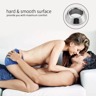 Stainless Steel Ball Stretcher Magnetic Lock Metal Penis Pendant Cock Lock Ring Adult Testicle Chastity Sex Toys For Men