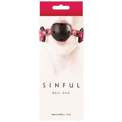 NS Novelties - Sinful Ball Gag (Pink)