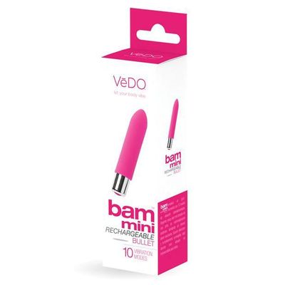 VeDo - Bam Mini Rechargeable Bullet Vibrator (Foxy Pink)
