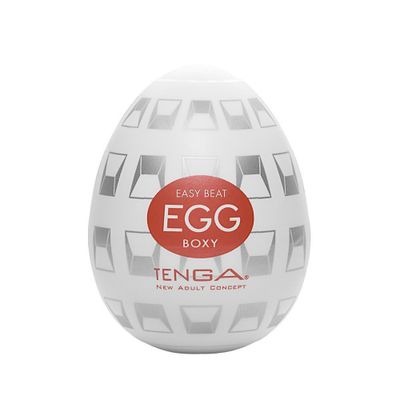 Tenga - Masturbator Egg Boxy (White)