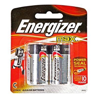Energizer - Max Powerseal C Batteries (Black)