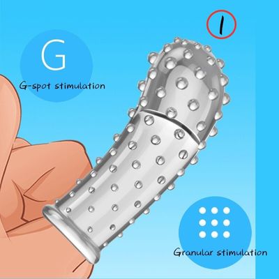 Female Finger Cots Sex Toys Women Stimulate Vaginal Silicone Finger Condom Finger Cots For Same Sex Les Finger Sets Sex Toys