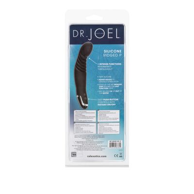 California Exotics - Dr Joel Kaplan Silicone Ridged P Prostate Massager (Black)