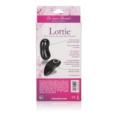 California Exotics - Dr Laura Berman Lottie 10 Function Remote Panty Pleaser (Black)