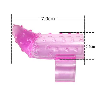 Finger sleeve TPE safety material for female masturbation sex toy G point stimulation granular finger sleeve