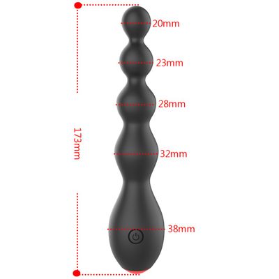 OLO 10 Speed Anal Beads Vibrator Prostate Massager Clitoris Stimulator Vibrating Butt Plug Erotic Toy Sex Toy for Women Men