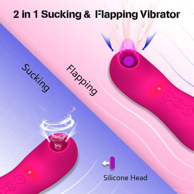 Sucking Vibrators for Women Clit Nipple Sucker Clitoris Stimulator Suction Tongue Vibrator Female Sex Toys For Couples Adults