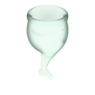 Satisfyer - Feel Secure Menstrual Cup Set (Light Green)