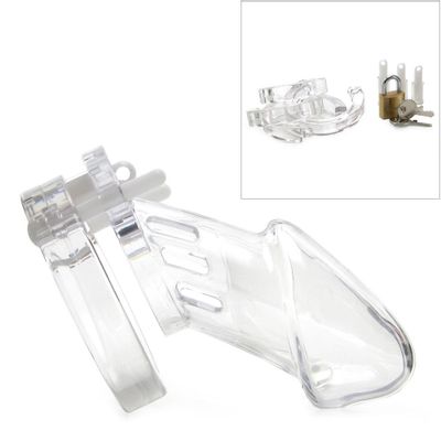 Clear Male Chastity Device - 3 1/4 Inch