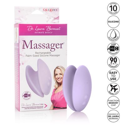 California Exotics - Dr Laura Berman Massager Palm-Sized Silicone Clit Massager (Purple)