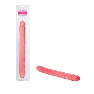 California Exotics - Translucence Veined Double Dong 17" (Pink)