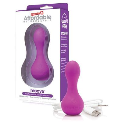 The Screaming O - Affordable Rechargeable Moove Flexible Vibrator (Purple)