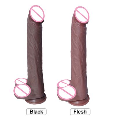 Super huge large very soft and realistic dildo double silicone material artificial penis big cock huge diido sex toys for women