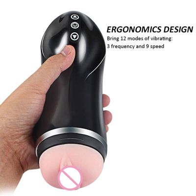 OLO  9 Frequency Masturbation Cup Aircraft Cup Male Masturbator Sex Toys for Men Artificial Vagina Anal Realistic Pussy