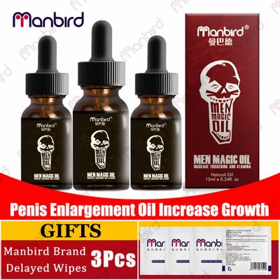 3bottles Penis Enlarger Thickening Growth Man Big Dick Liquid Cock Erection Enhance Men Health Care Massage Enlargement Oils