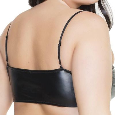 Diva Matte Wetlook Bralette - OSXL