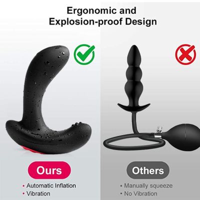 Wireless Remote Control Anal dildo Inflatable Vibrator vaginal Masturbator Prostate Massager adult Sex Toy for Men Butt Plug