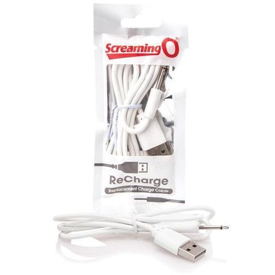 The Screaming O - Recharge Replacement Charging Cable (White)