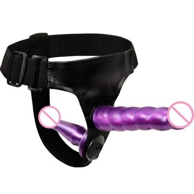 Double Dildo Strapon Harness Penis Anal Plug Lesbian Strapon Dildos Sex Toys for Woman glass dildo  dildo realistic