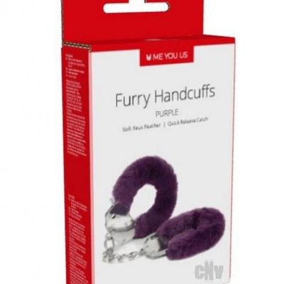 Myu Furry Handcuffs Purple