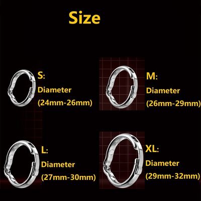 Stainless Steel Semen Lock Ring Male Metal Magnetic Therapy Foreskin Block Penis Cock Ghost Exerciser Man Sex Toys Products