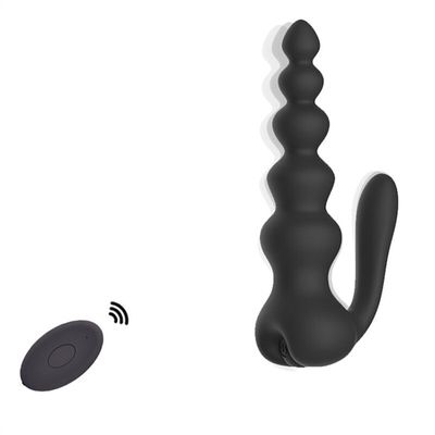 Masturbation Anal Plug Silicone Anal Beads Wireless Remote Control 10 Speed Vibrator Butt Plug Sex Toys For Women Men