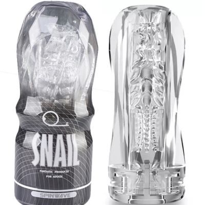 New Design Male Masturbator Snail Cup Male Spinner Fleshlight Vagina Simulation Doll Vacuum Suction Crystal Pussy Male Sex Toys