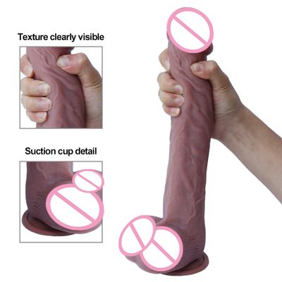 Super huge large very soft and realistic dildo double silicone material artificial penis big cock huge diido sex toys for women